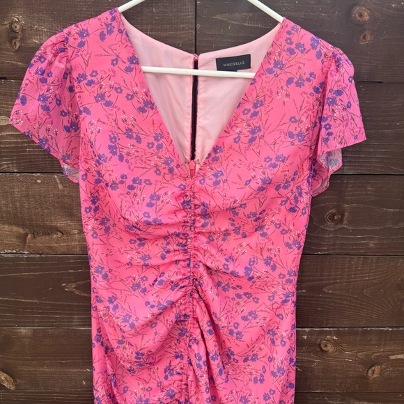 Majorelle Elaine Midi Dress in Pink Baybreeze Size Small - Picture 4 of 5